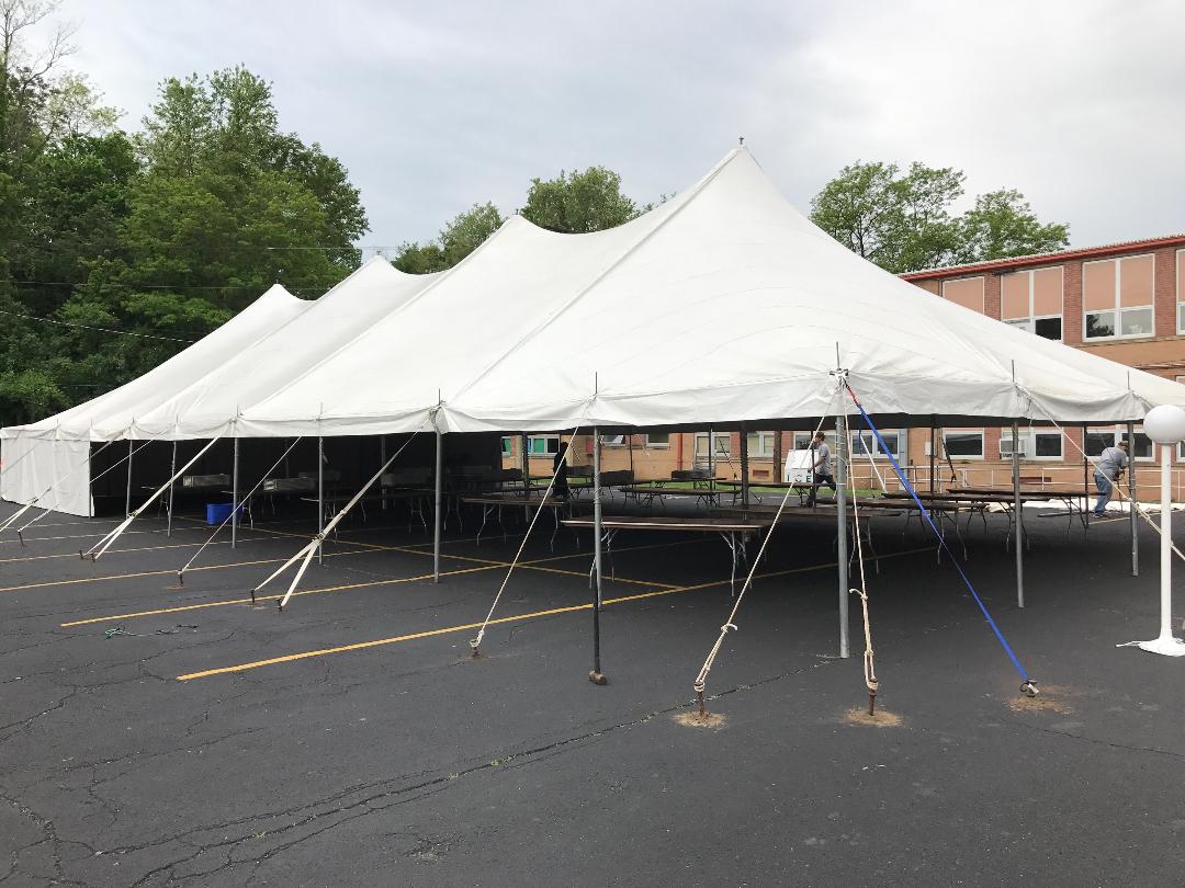 40x100 Pole Tent R&R Tent Rental